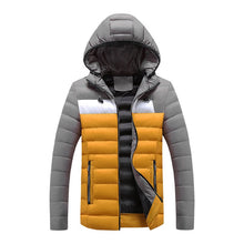 Load image into Gallery viewer, Men Plus Size Down Jacket Moto &amp; Biker Warm Plus Velvet Thick Heated Jacket