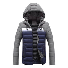 Load image into Gallery viewer, Men Plus Size Down Jacket Moto &amp; Biker Warm Plus Velvet Thick Heated Jacket