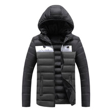Load image into Gallery viewer, Men Plus Size Down Jacket Moto &amp; Biker Warm Plus Velvet Thick Heated Jacket