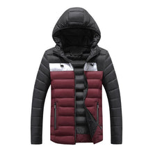 Load image into Gallery viewer, Men Plus Size Down Jacket Moto &amp; Biker Warm Plus Velvet Thick Heated Jacket
