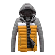 Load image into Gallery viewer, Men Plus Size Down Jacket Moto &amp; Biker Warm Plus Velvet Thick Heated Jacket
